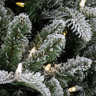 National Tree Company 6-ft. LED Snowy Libby Fir Artificial Christmas Tree
