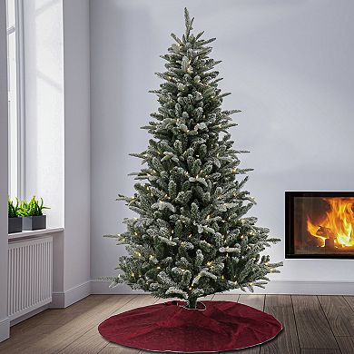 National Tree Company 6-ft. LED Snowy Libby Fir Artificial Christmas Tree