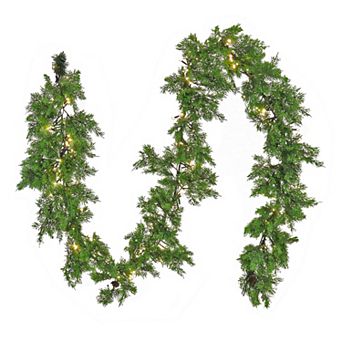 National Tree Company 9-ft. Pre-Lit Cedar Artificial Garland