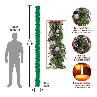National Tree Company 9-ft. Pre-Lit Alpine Artificial Garland