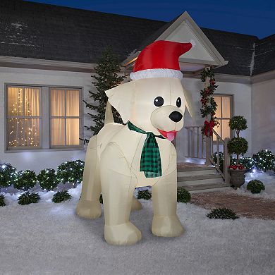 National Tree Company 9-ft. Inflatable Labrador Retriever Outdoor Decor