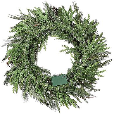 National Tree Company Pre-Lit Alpine Artificial Wreath