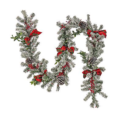 National Tree Company 9-ft. General Store Snowy LED Artificial Garland