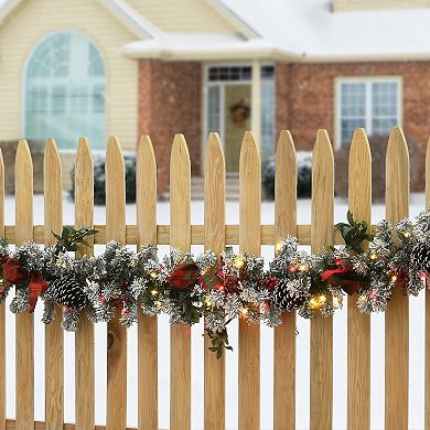 National Tree Company 9-ft. General Store Snowy LED Artificial Garland