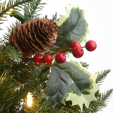 National Tree Company 2-ft. LED Happy Hill Pine Artificial Christmas Tree