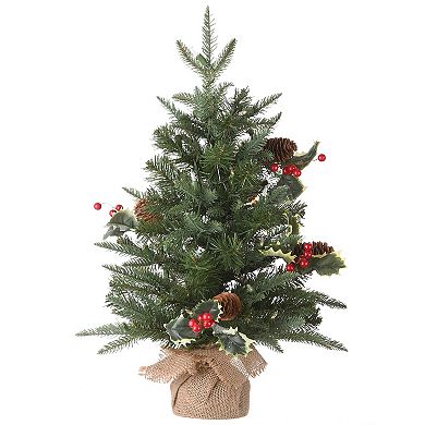 National Tree Company 2-ft. LED Happy Hill Pine Artificial Christmas Tree