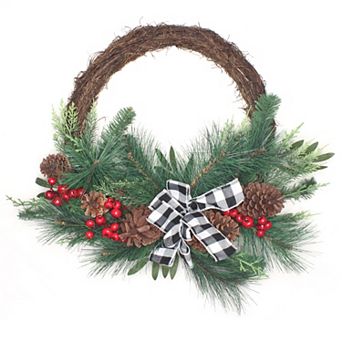 National Tree Company Christmas Mixed Pine Berries Artificial Wreath