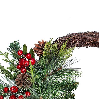 National Tree Company Christmas Mixed Pine Berries Artificial Wreath