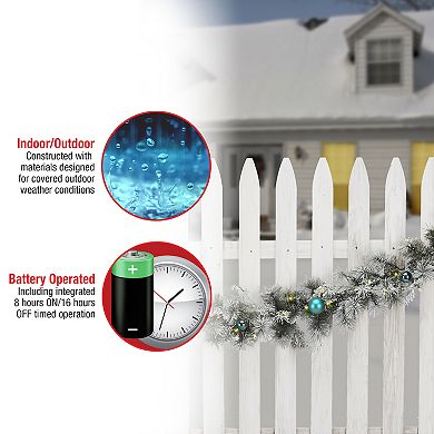 National Tree Company 9-ft. Tinkham Pine LED Artificial Garland
