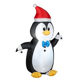 National Tree Company 4-ft. Inflatable Waving Penguin Outdoor Decor