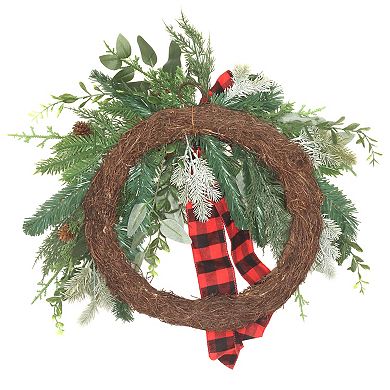 National Tree Company Mixed Pine Bow Christmas Artificial Wreath
