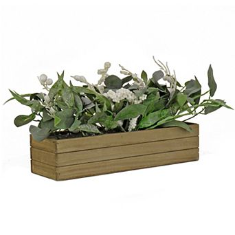 National Tree Company Artificial Greenery Planter Box Table Decor