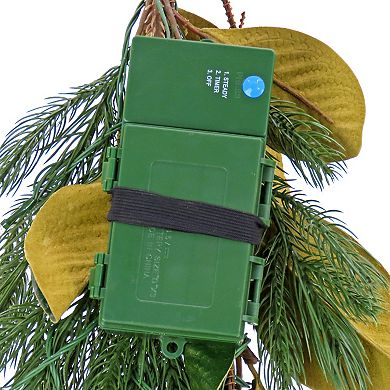 National Tree Company 9-ft. LED Magnolia Mix Pine Artificial Garland
