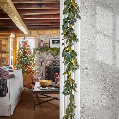 National Tree Company 9-ft. LED Magnolia Mix Pine Artificial Garland