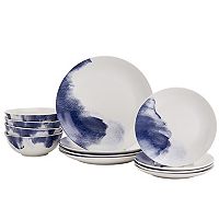 Deals on The Big One Watercolor 12-pc. Dinnerware Set