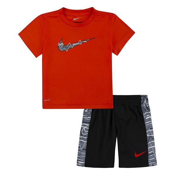 Toddler Boy Nike "Let's Be Real" Tee & DriFIT Shorts Set