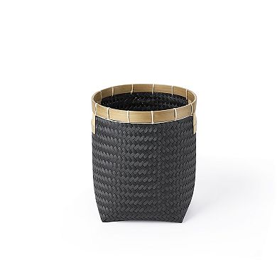 Saddle River Natural Bamboo Rim Round Basket 3-piece Set