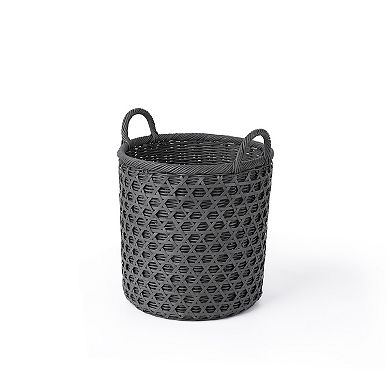 Saddle River Rattan & Bamboo Diamond-Weave Basket 3-piece Set