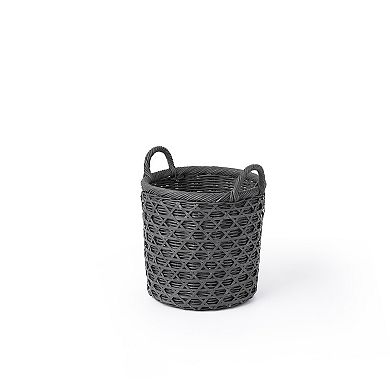 Saddle River Rattan & Bamboo Diamond-Weave Basket 3-piece Set