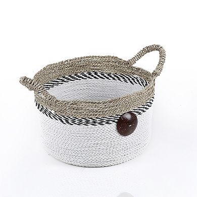 Saddle River Raffia & Seagrass Basket 3-piece Set