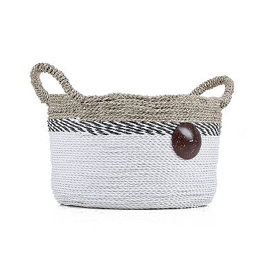 Saddle River Raffia & Seagrass Basket 3-piece Set