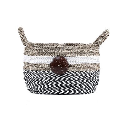 Saddle River Raffia & Seagrass Basket 3-piece Set