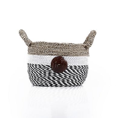 Saddle River Raffia & Seagrass Basket 3-piece Set