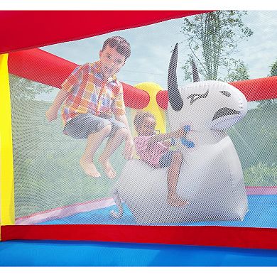 Bestway Brave the Bull Indoor Outdoor Kids Inflatable Bouncer House and Slide