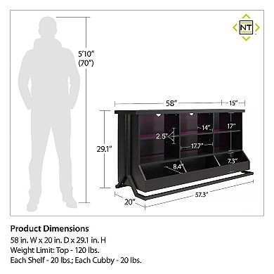 Ntense Grind Gaming Console & LED Lights Set