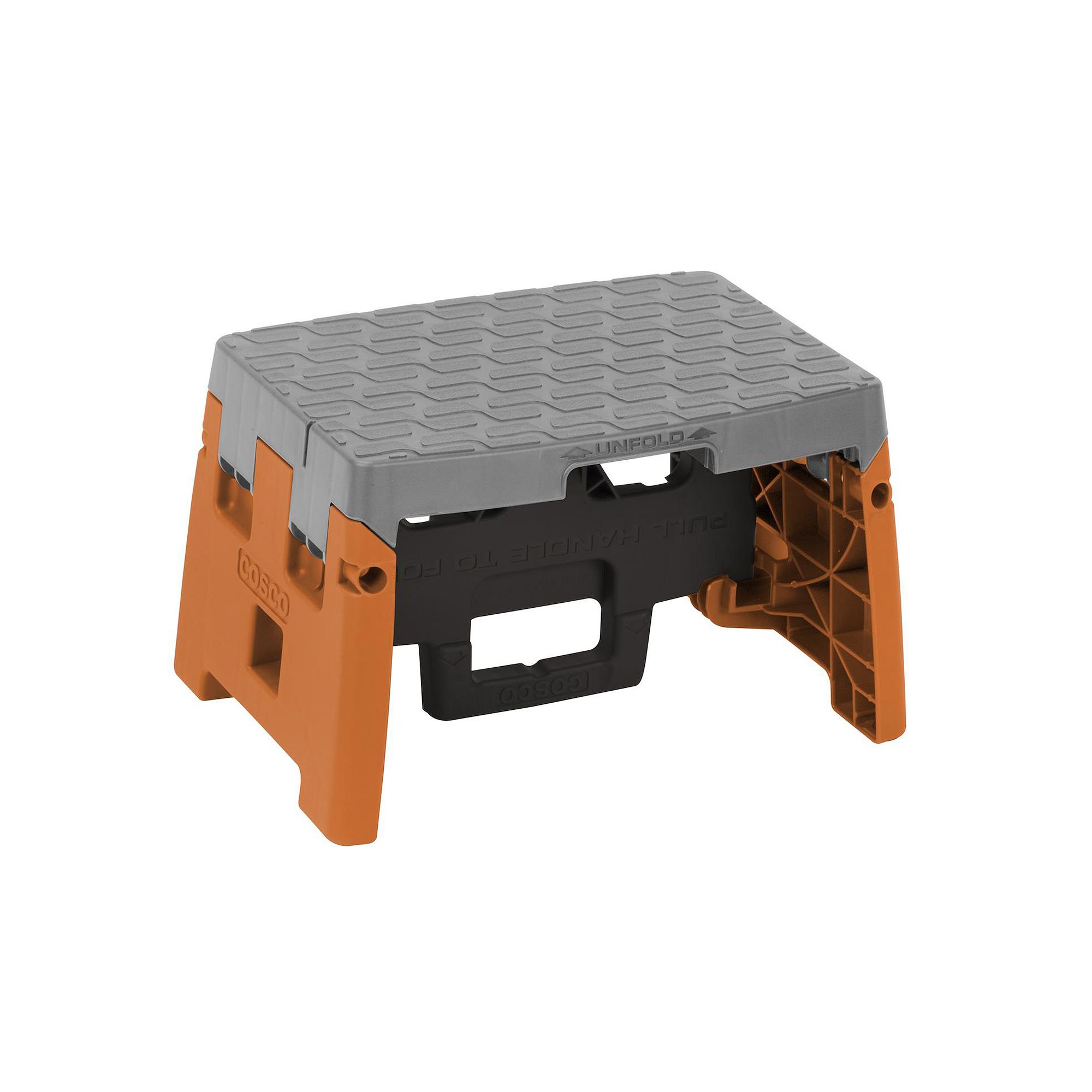 Cosco 1-Step Folding Step Stool, Orange