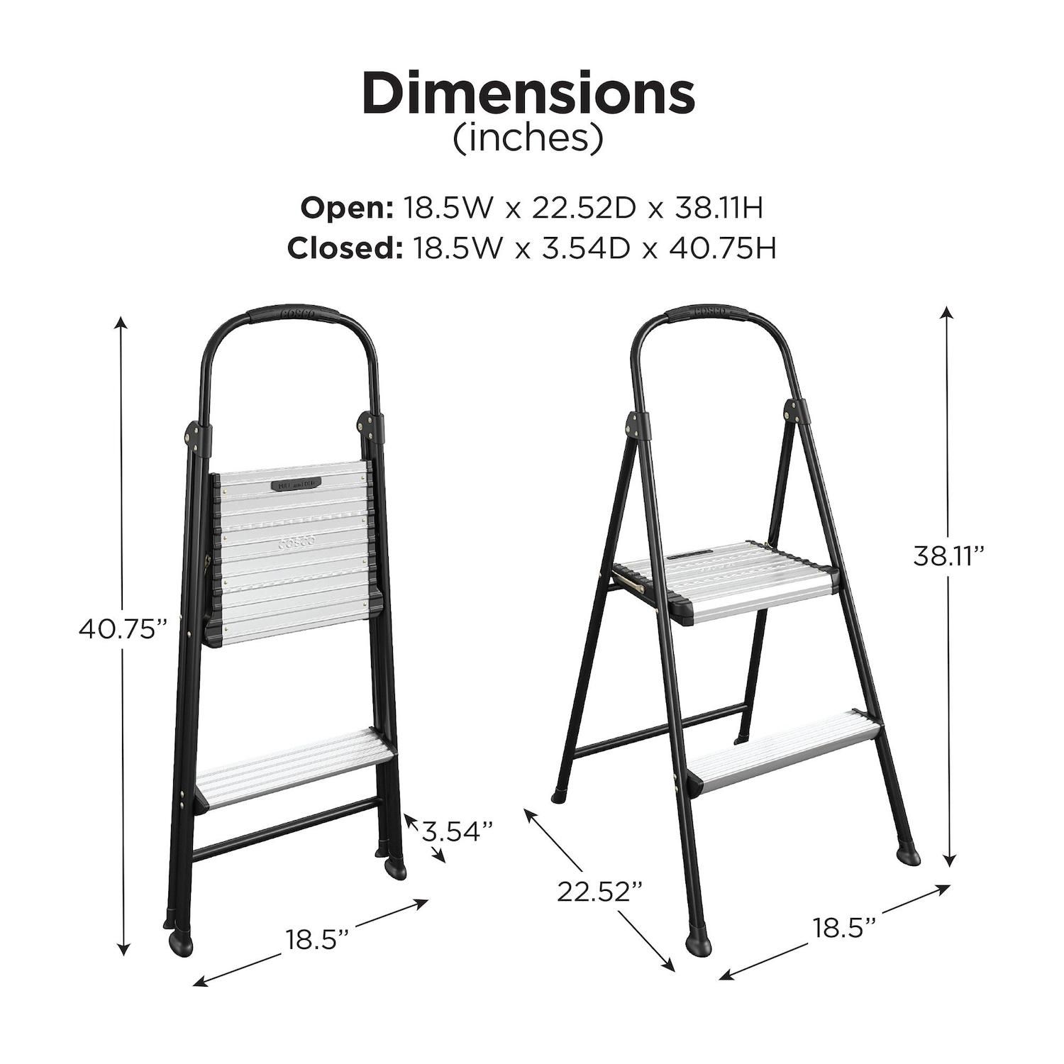 Cosco 2 Step Folding Step Stool   5925241 ALT99