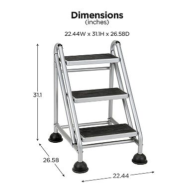 Cosco 3-Step Rolling Step Ladder