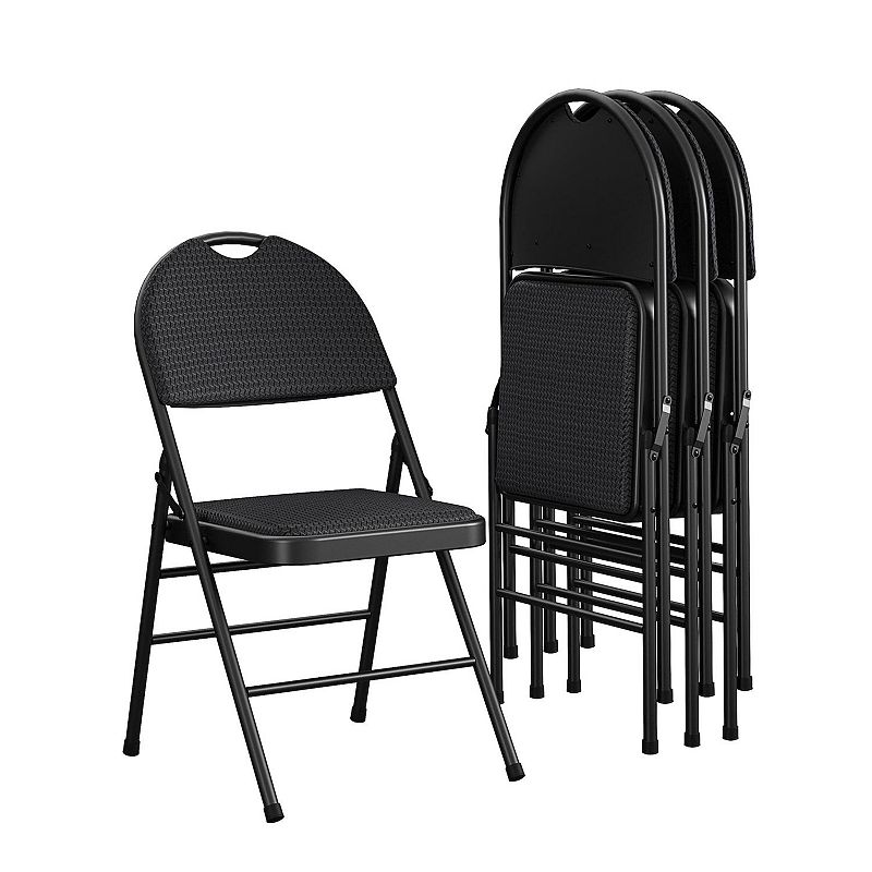 Cosco Folding Chair 4-pack set, Black
