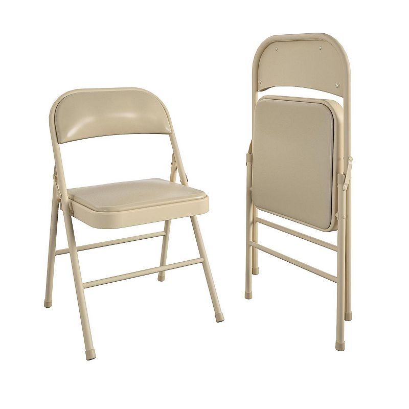 55728162 Cosco Folding Chair 2-Pack Set, Beig/Green sku 55728162