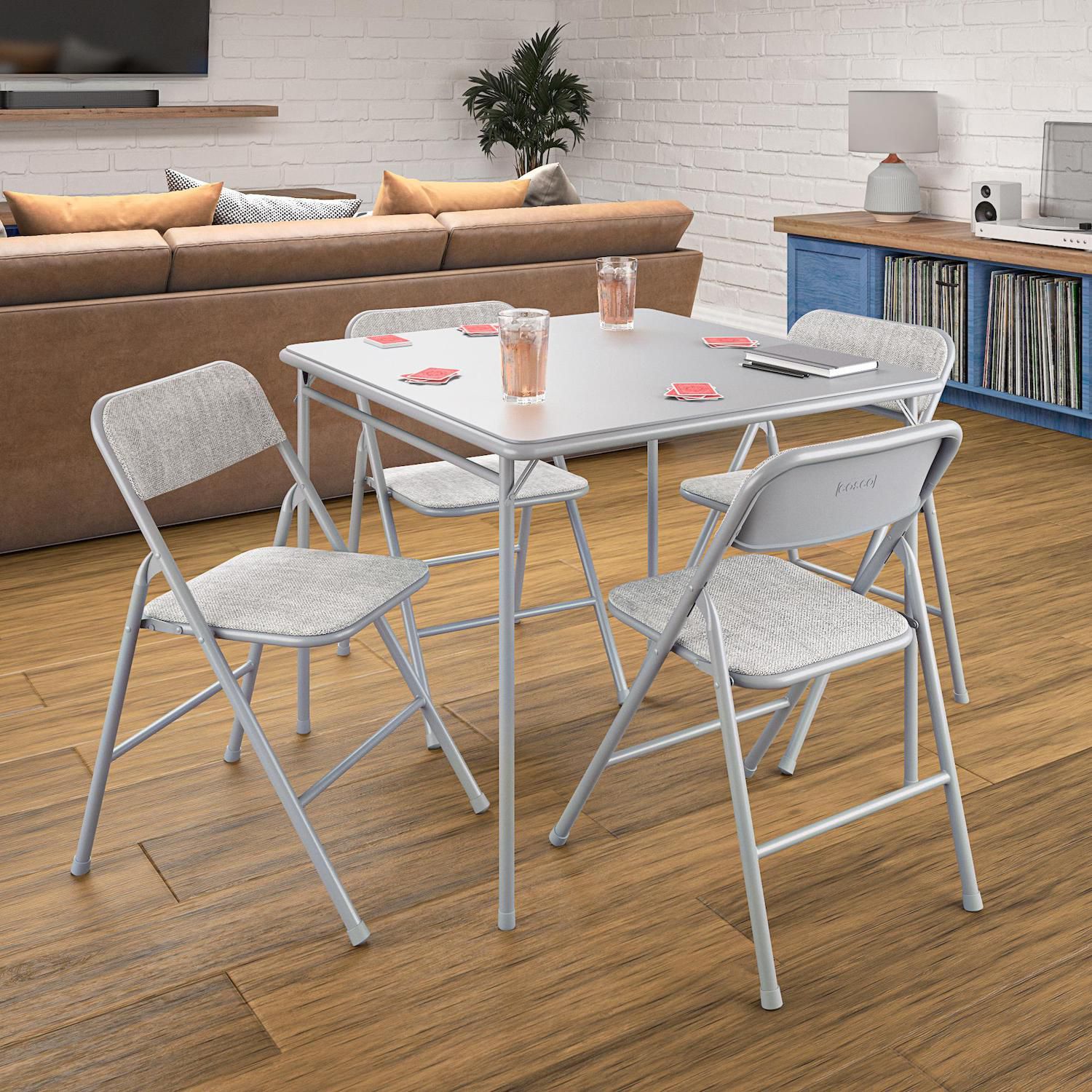 Cosco Premium Folding Table & Chair Dining 5-piece Set