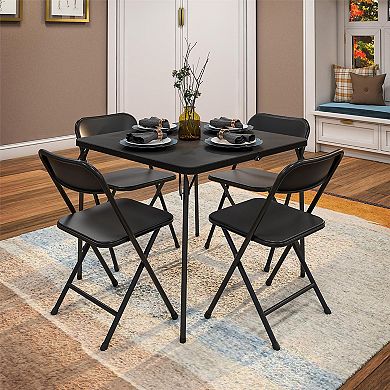 Cosco Folding Table & Chair Dining 5-piece Set