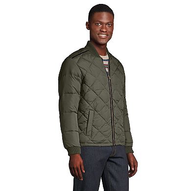 Big & Tall Lands' End Insulated Quilted Primaloft ThermoPlume Bomber Jacket