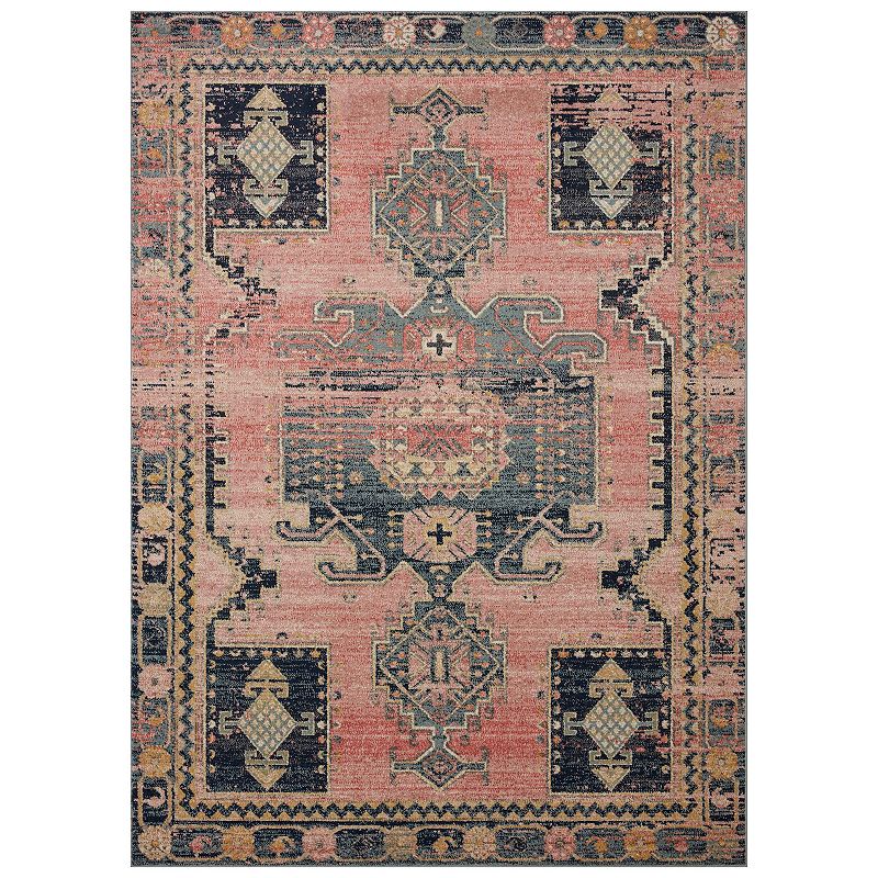 Loloi II Jocelyn Southwestern Rose / Rose Area Rug