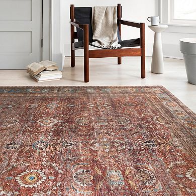 Loloi Nadia Brick Blue Rug