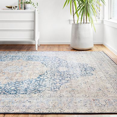 Loloi Nadia Blue Tangerine Rug