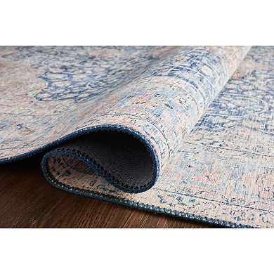 Loloi Nadia Blue Tangerine Rug