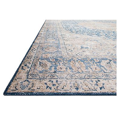 Loloi II Nadia Blue Tangerine Rug