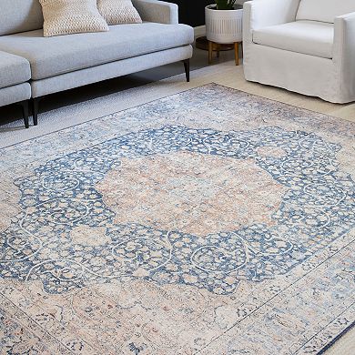Loloi Nadia Blue Tangerine Rug