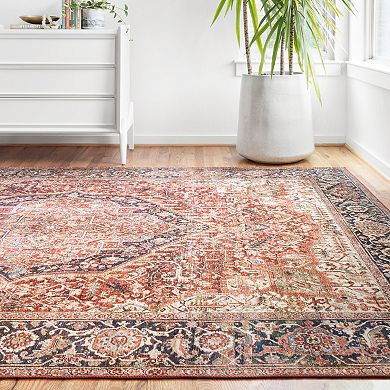 Loloi Nadia Red Navy Rug
