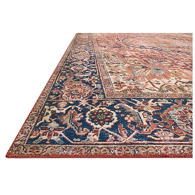 Loloi Nadia Red Navy Rug