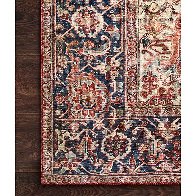 Loloi II Nadia Red Navy Rug