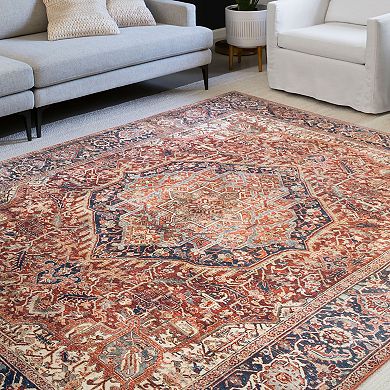 Loloi Nadia Red Navy Rug