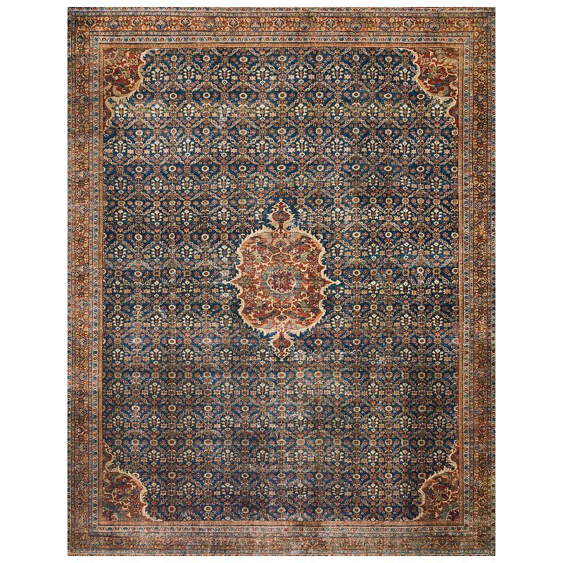 Loloi II Layla Cobalt Blue Spice Accent or Area Rug, Multicolor, 9X12 Ft