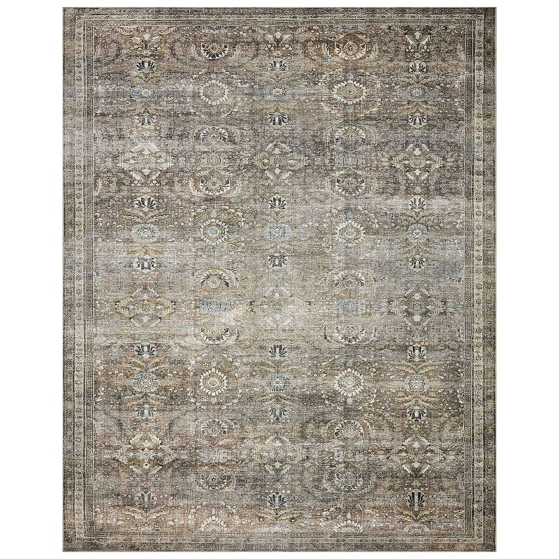 Loloi II Layla Antique Moss Accent or Area Rug, Multicolor, 7.5X9.5 Ft