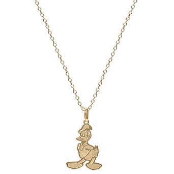 Disney's Donald Duck 14k Gold Pendant Necklace